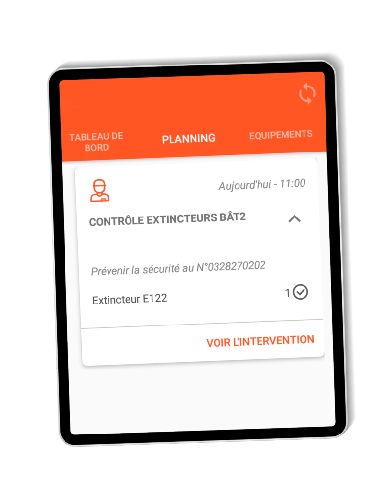 Application personnalisée sur tablette dans le secteur de l'industrie