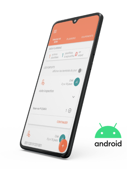 Application personnalisée sur smartphone dans le secteur de l'industrie Application personnalisée sur smartphone dans le secteur de l'industrie